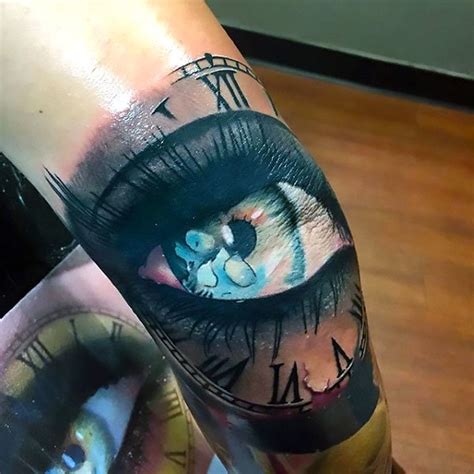 Eye On Elbow For Men Tattoo Idea