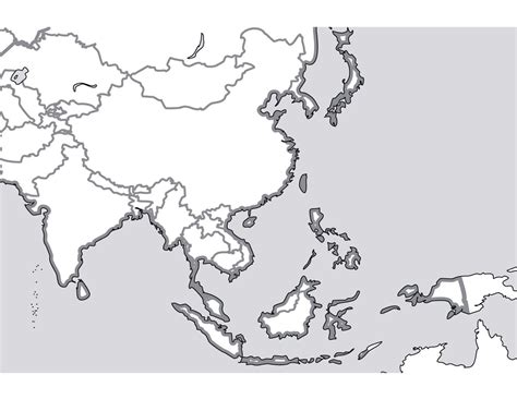 Blank Political Map Of South Asia