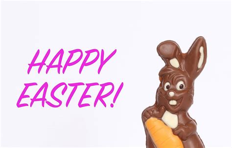 Easter Bunny With Happy Easter Text Creative Commons Bilder