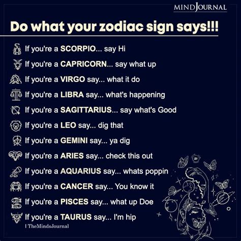Do What Your Zodiac Sign Says Zodiac Memes Quotes