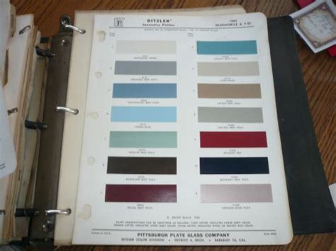 Purchase 1963 Oldsmobile And F 85 Ditzler Ppg Color Chip Paint Sample