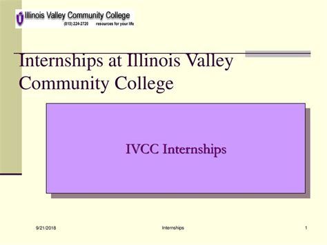 Internships At Illinois Valley Community College Ppt Download