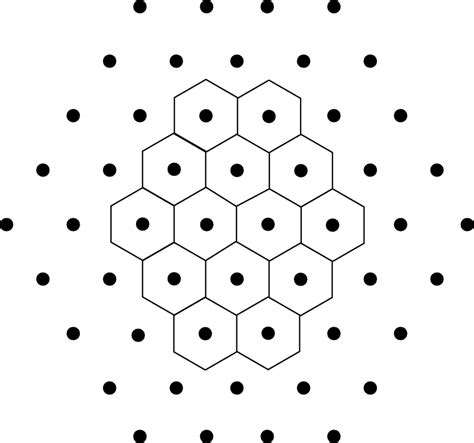 Portion Of The 2 D Hexagonal Lattice A Download Scientific Diagram