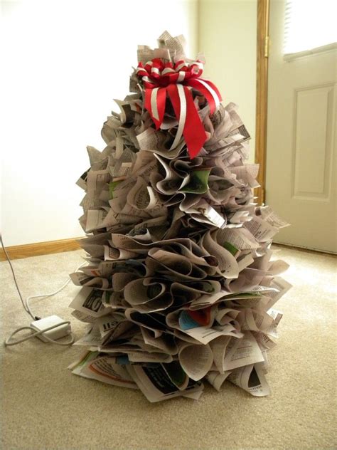 Newspaper Christmas Tree Created For The Daily Nebraskan Newspaper Ad