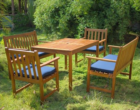 Churchill 4 seater garden patio set sale! 6 Seater Patio Set with Cushions - Simply Wood