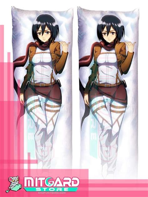 Mikasa Ackerman Attack On Titan Body Pillow Dakimakura Case Mitgard