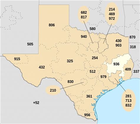 Area Code 936 Wikipedia Hull Texas Map Printable Maps