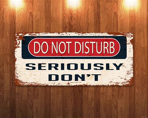 Do Not Disturb Seriously Don T Funny Sign Coworker Etsy