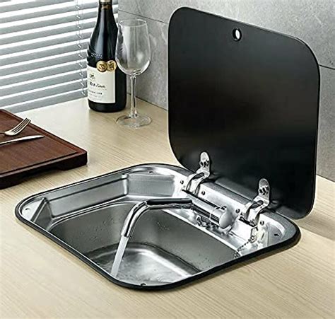 Rv Outdoor Sink Rv Folding Sinkandcold Hot Faucet Stainless Steel Rv Sink Small Rv Kitchen Sink W