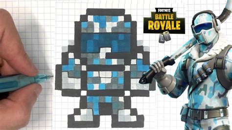 Skin Fortnite Pixel Facile Como Desenhar Congelamento Pixel Art My