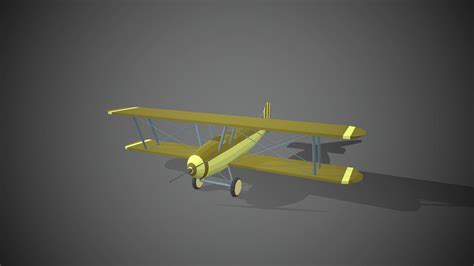 Airplane Cartoon 08 3d Model 3d Model Low Poly Poly