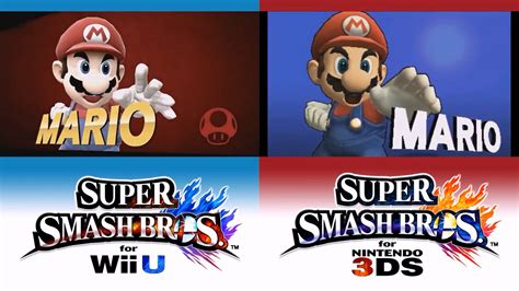 3dswii U Super Smash Bros For Nintendo 3ds Wii U ♦ Victory Pose Comparison Youtube