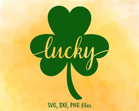 Lucky Shamrock St Patricks Day Scanncut Cricut Cutting Files For Use