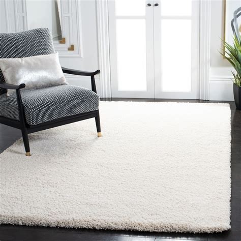 Safavieh Milan Shag 11 X 16 Ft Ivory Indoor Solid Area Rug In The