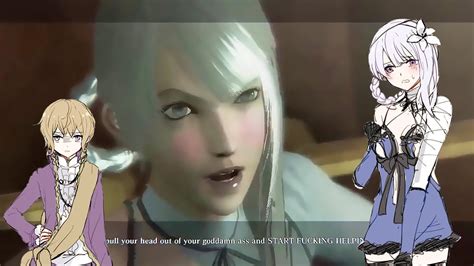 Nier Kaine Swearing English Ver By Laura Bailey Youtube
