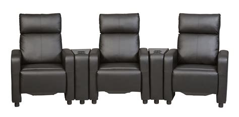 Coaster Toohey Home Theater Seating Set Black 600181 Set At