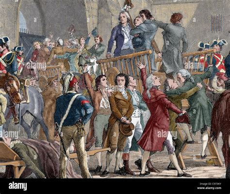 La Révolution Française 1789 Les Girondins Sortent De Prison Pour