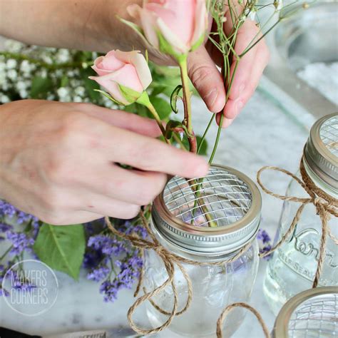 Diy Mason Jar Flower Arrangement
