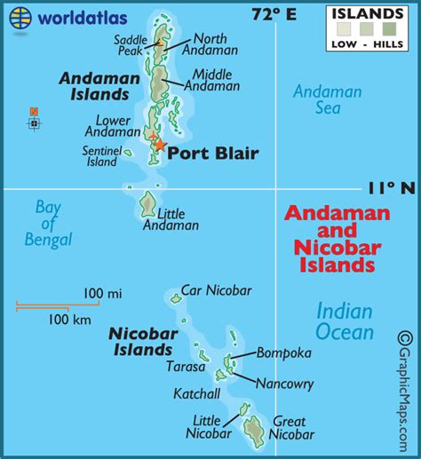 Andaman And Nicobar Islands Large Color Map