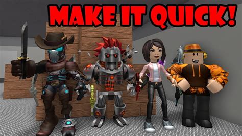 Run and hide from the murderer. QUICKEST ROUNDS EVER! Roblox MURDER MYSTERY 2 - YouTube