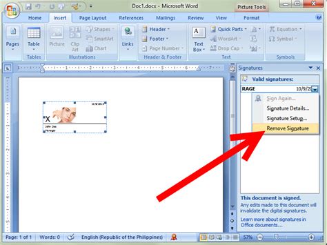 How To Add A Digital Signature In An Ms Word Document