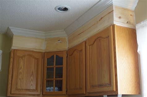 How To Install Crown Molding On Top Of Kitchen Cabinets Kitchen