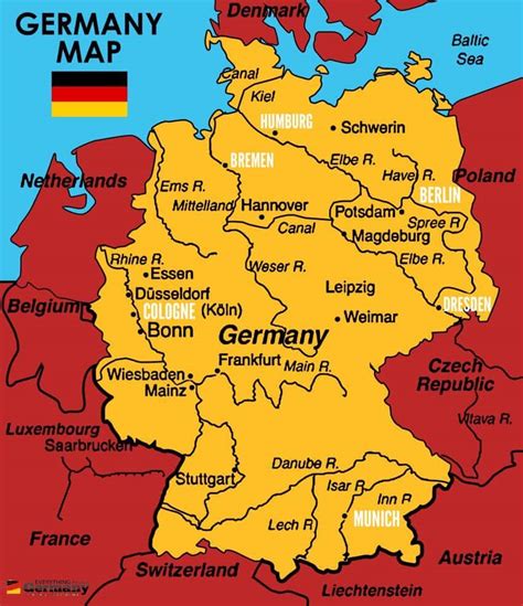 Latitude And Longitude Map Of Germany Map Of World