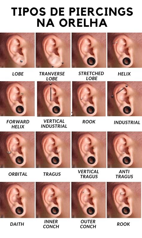 Descubra onde é possível colocar piercing na orelha e dicas de como