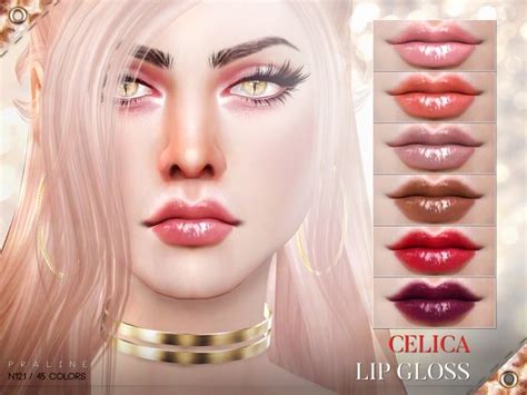 Celica Lip Gloss N121 By Pralinesims At Tsr Sims 4 Updates