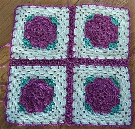 Rose Trellis Afghan Pattern By Nanette M Seale Crochet Motif Afghan