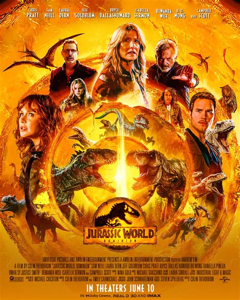 Jurassic World 3 Dominion Poster By Andrew Vm By Andrewvm On Deviantart
