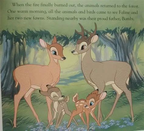 Bambi Faline And Their Fawns Bambi Disney Disney Cartoon Characters