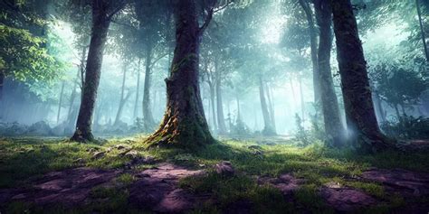 Photography Of Enchanted Forest Unreal Engine 5 Stable Diffusion