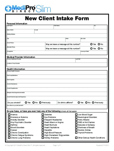 Client Intake Form Pdf 2020 2022 Fill And Sign Printable Template