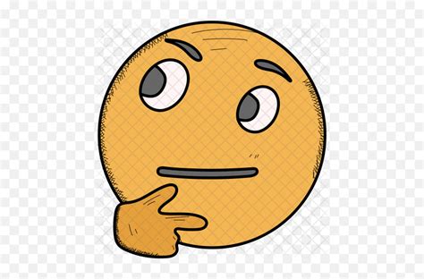 Wondering Emoji Icon Of Colored Outline Cartoonwondering Emoji Png