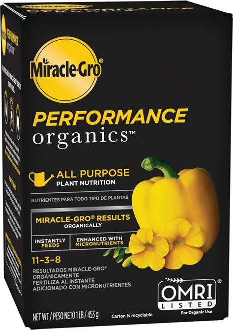 Miracle Gro Performance Organics All Purpose Plant Nutrition Review