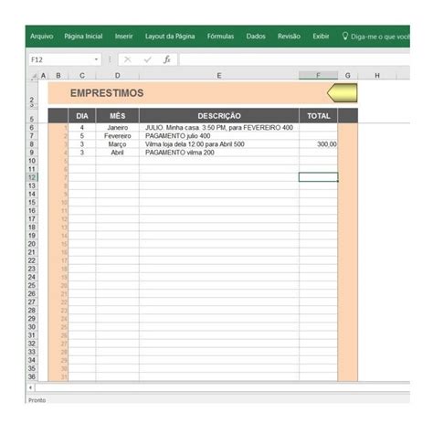Planilha Excel Controle Pessoal De Despesas Cart O Mobile Legends
