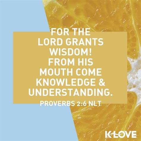 K Love Radio On Instagram “for The Lord Grants Wisdom From His Mouth