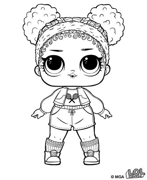 Lol Surprise Doll For Kids Coloring Page Free Printable Coloring Pages