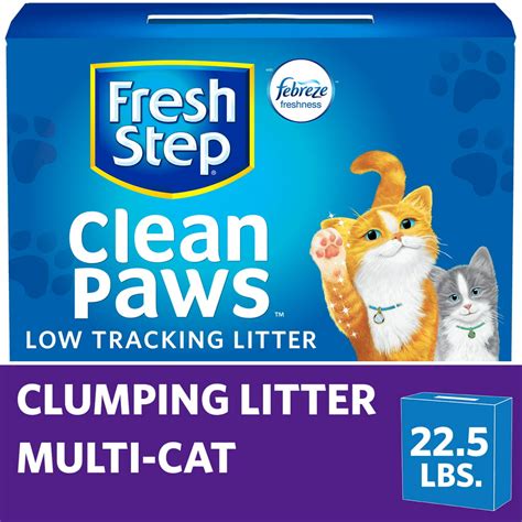 Fresh Step Clean Paws Multi Cat Scented Litter With The Power Of