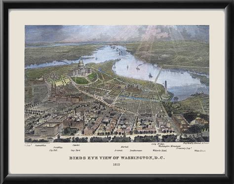 Washington Dc 1810 Vintage City Maps