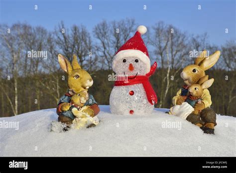 Easter In Snow Stock Photo Alamy