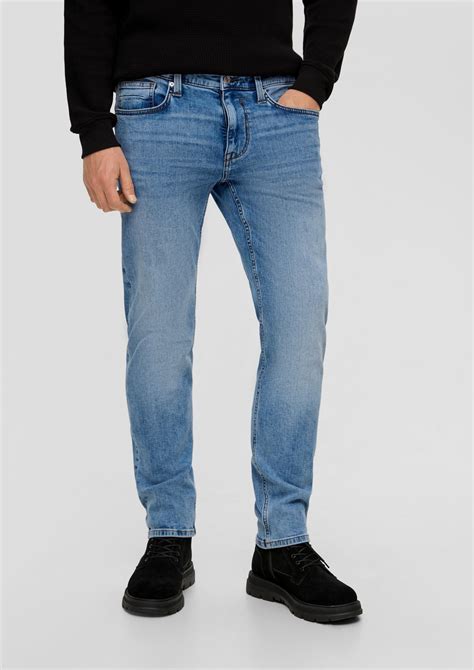 Jeans Slim Fit Mid Rise Slim Leg Blau Soliver