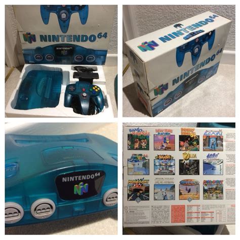 Nintendo 64 N64 Ice Blue Console Boxed Complete Pal Limited Edition