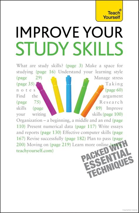 Improve Your Study Skills Teach Yourself Study Skills What To Study
