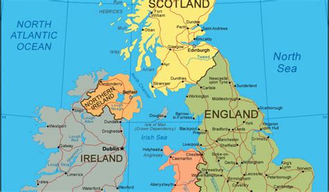 United Kingdom And Ireland Map Map