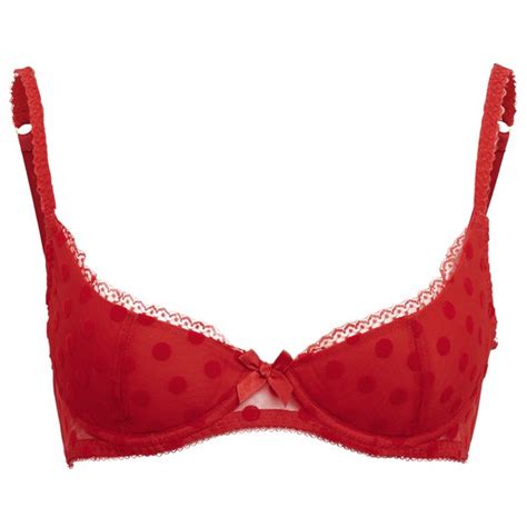 Lagent By Agent Provocateur Womens Rosalyn Quarter Cup Bra Red