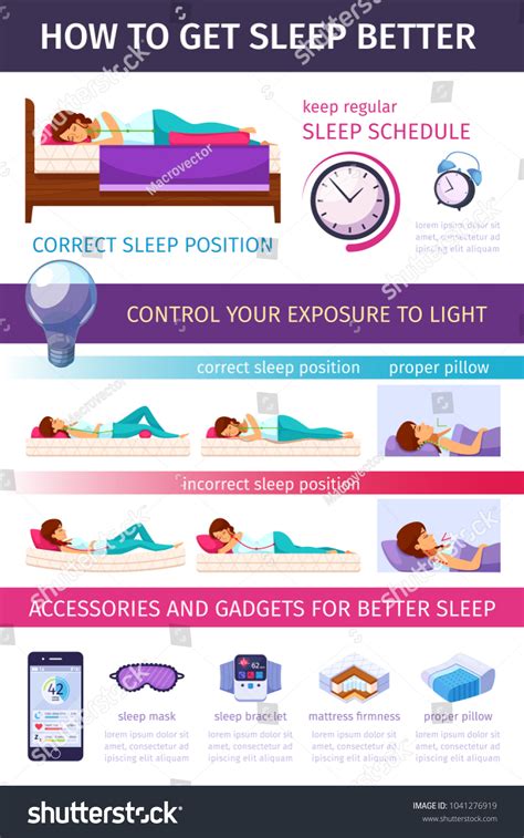 correct sleeping cartoon infographics flat images stock vector royalty hot sex picture