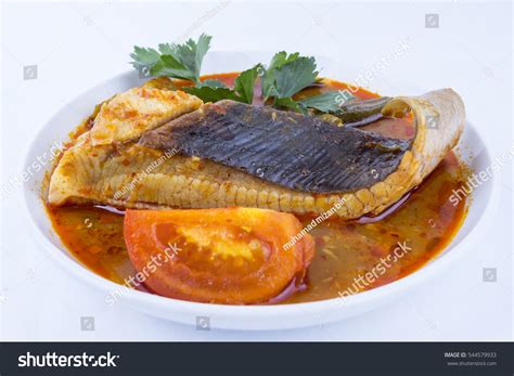 Traditional Dishes Stingray Called Asam Pedas Stock Photo 544579933