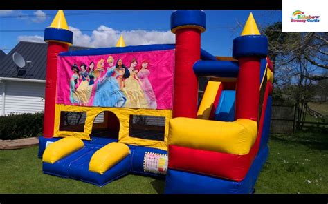 Rainbow Bouncy Castle Bouncy Castle Rental For Birthdays